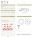 3.02 E VS2 GIA5212634854